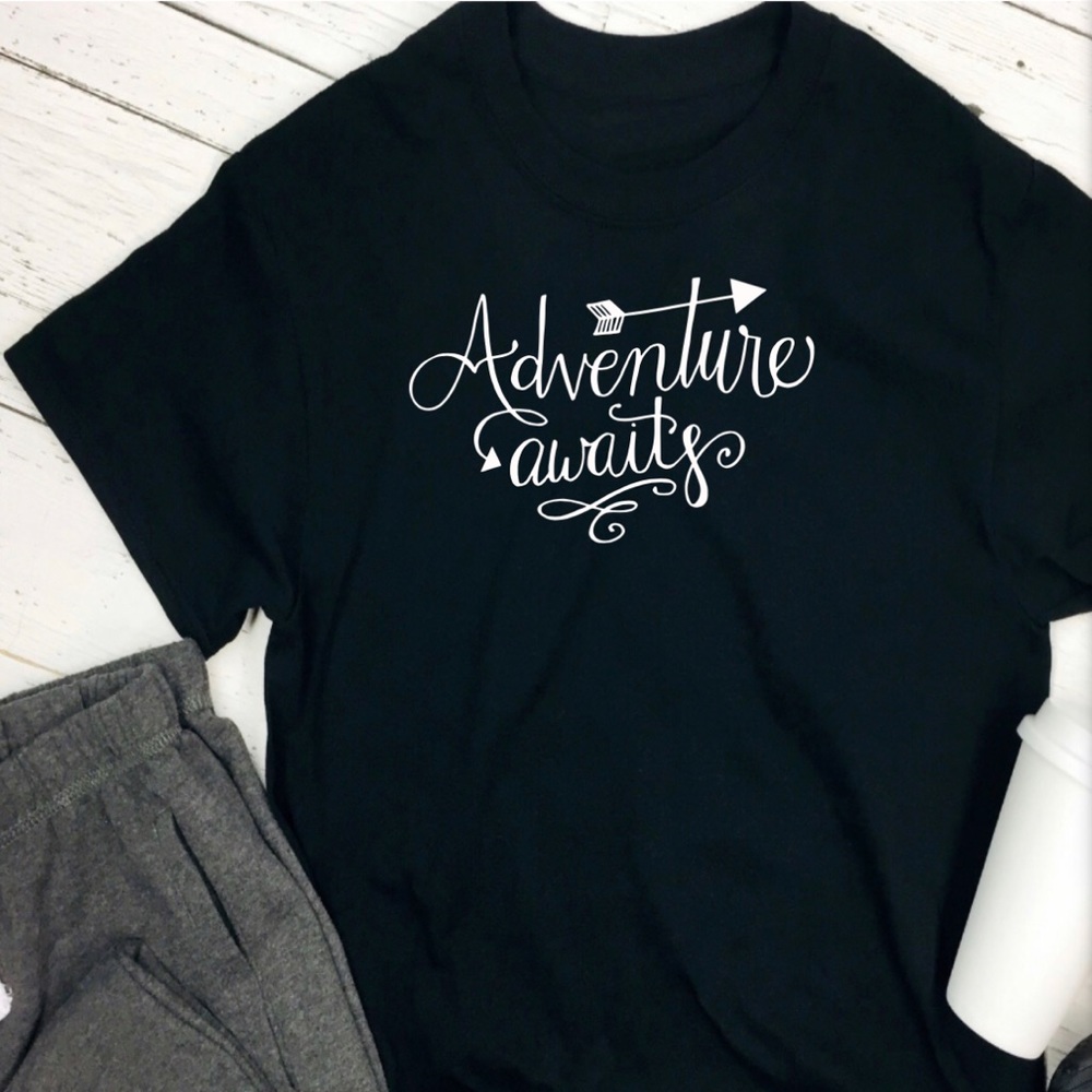 Adventure awaits tee